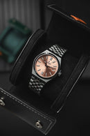 Reloj Kosmo 645-7-2010 Colección Zafiro Plateado Esfera Salmón