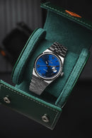 Reloj Kosmo 689-7-2 Colección Zafiro Plateado Esfera Azul