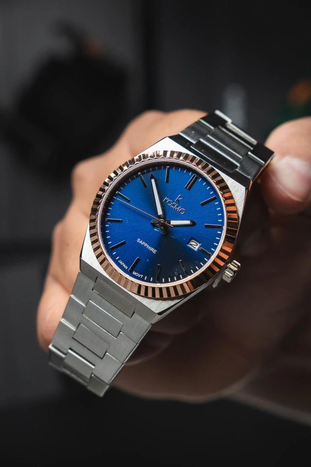 Reloj Kosmo 610-7-2-005 Colección Zafiro Bicolor Esfera Azul