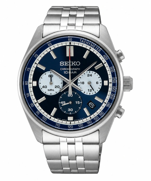 Reloj Seiko Discover More SSB427P1 — Cronógrafo Cuarzo Acero Azul