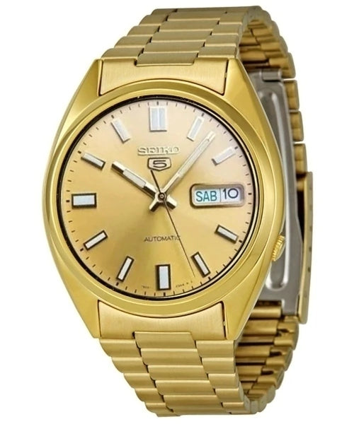 Reloj Seiko 5 Automático Dorado SNXS80K1