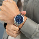 Reloj Seiko Discover More SRPH87K1 — Automático Acero Esfera Azul