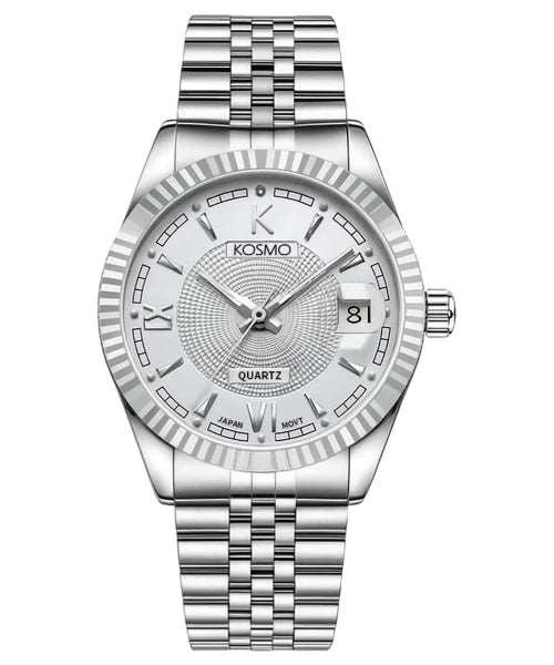 Kosmo | White Datejust Style | K629 Japanese Quartz