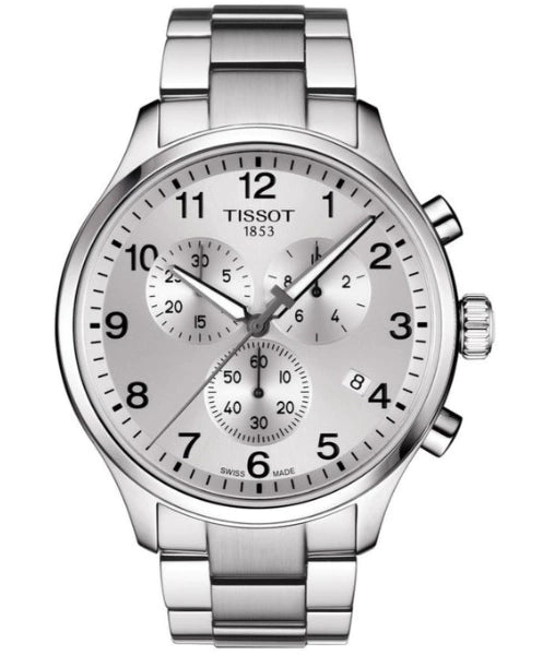 Reloj Tissot Chrono XL T116.617.11.037.00 — Cronógrafo Cuarzo Suizo 45mm Esfera Plateada