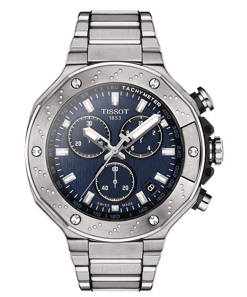 Reloj Tissot T-Race T141.417.11.041.00 — Cronógrafo Cuarzo Suizo 45mm Azul