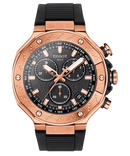 Reloj Tissot T-Race T141.417.37.051.00 — Cronógrafo Cuarzo Suizo 45mm Negro/Oro Rosa