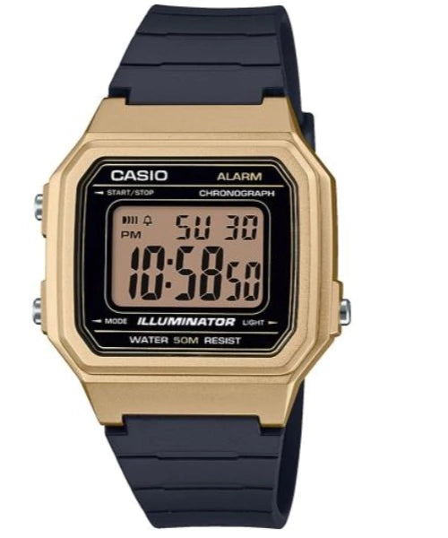 Reloj Casio W-217HM-9AVEF — Digital Unisex Dorado