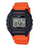 Reloj Casio W-218H-4B2V — Digital Naranja Edición Color